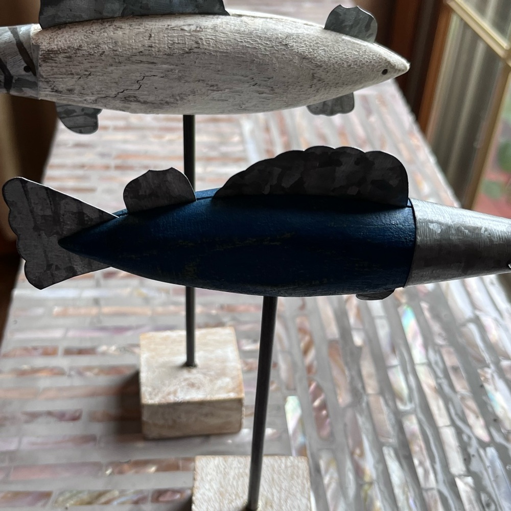 Decorative Wooden Fish Sculptures